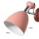 Sconces with a switch on the wire "Claudia" E27 40W pink 28x15x20cm