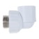 PolitEk square, polypropylene, 32 mm x 1 "mm, external thread