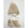 Baby pure loves, size 0-3 months, beige color