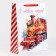 Laminated vertical "New Year train", l 31 x 40 x 11.5 cm, New Year