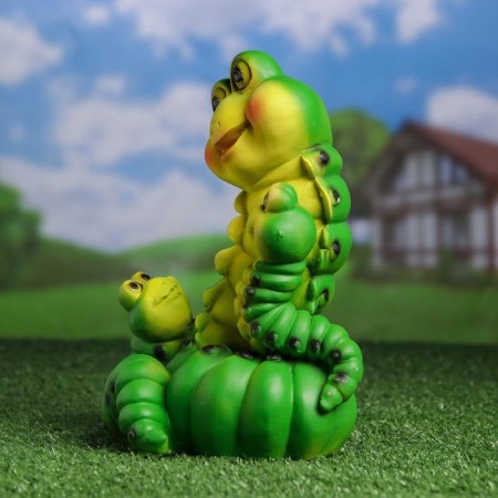 Garden figure "Caterpillars Family" 14x15x24cm-1