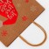 Craft package with embossing, round handle, "cap" 33 x 25 x 12 cm, 120 g