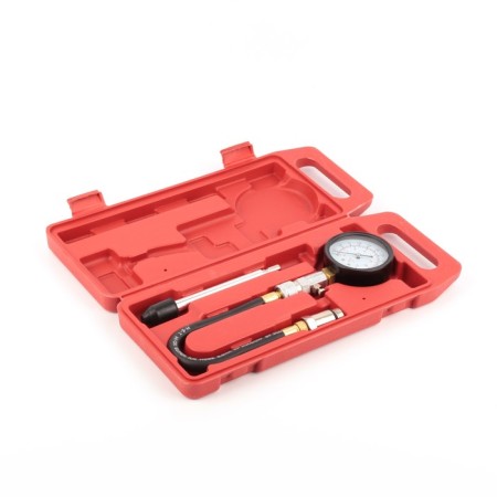 A compressometer for gasoline engines with 2 adapters in the case-3