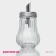 Glass sugar tower with a dispenser of the share "Ported", 210 ml, 13.5 × 7 cm