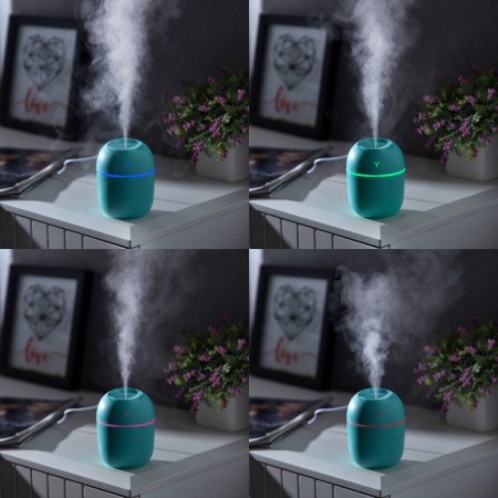 Moisturizer Luazon HM-20 Ultrasonic, 0.22 l, 1.5 W, USB in set., Green-2
