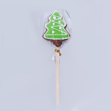New Year. Mini chocolate cookies on the New Year's stick 15g 60pcs (2bleh30pcs)-8