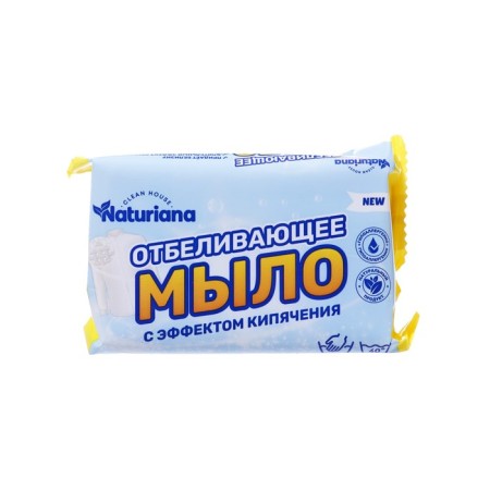 Firing -white soap 72 % Naturiana in a colored wrapper, 180 g