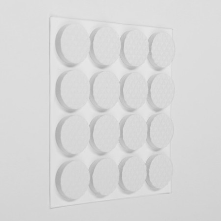 Furniture round tundra, d = 18 mm, 32 pcs., Polymer, white-4