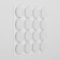 Furniture round tundra, d = 18 mm, 32 pcs., Polymer, white