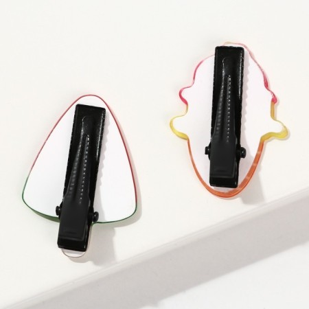 Hair clips for children "Beautiful yummy", 2 pcs, 3 x 1.5 cm-4
