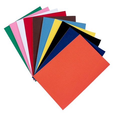 Colored paper, self-adhesive velvet 10 sheets, 10 colors "Kalyaka-Malyak", 175 x 250 mm-3