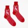 Women's socks, red color, size 23-25