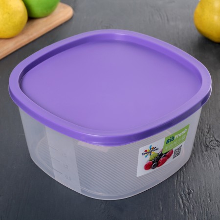 Container for products with a measuring scale "Biofresh", 2.65 l, color mix-7