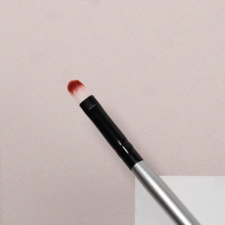 Makeup brush, bilateral, 13.5 (± 1) cm, silver/black color-3