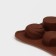 Form for chocolate of the share "Piria", silicone, 21 × 10.4 cm, 15 cells, brown color