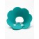 Veterinary collar made of felt "chamomile", size m, bright turquoise