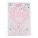 Topper "Happy Birthday", with rhinestones, pink color