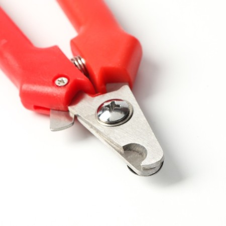 Small side claws with straight handles, a hole of 9 mm, red-1