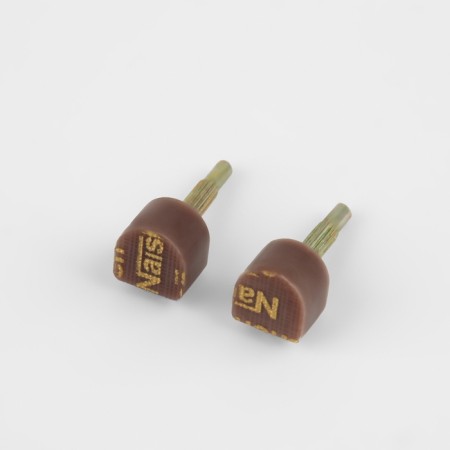 Heels for heels, 8 × 8 × 6 mm, 2 pcs, brown color-5