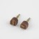 Heels for heels, 8 × 8 × 6 mm, 2 pcs, brown color