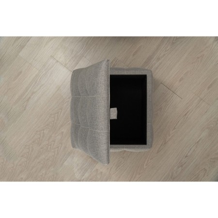 Alero square Puf with PM, 450 × 450 × 390 mm, premium martial, smoky quartz color-5