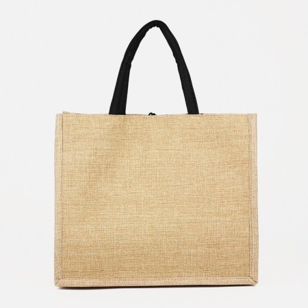 Shoper on a button, beige color-1