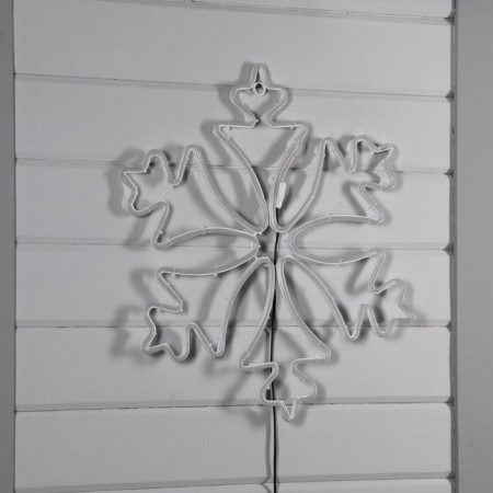 Neon figure "Snowflake", 56 cm, 560 LED, 220 V, glow of white-1