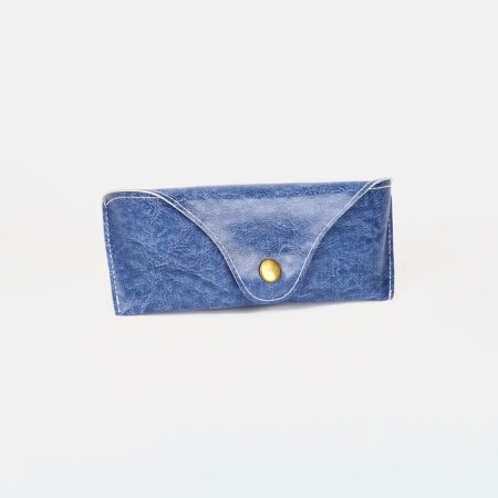 Button glasses cover, blue color
