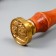 Printing for wax with a wooden handle "Council on a branch" 9x3x3 cm