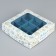Box for sweets "Happy New Year", snowflakes, 14.7 x 14.7 x 3.5 cm, New Year