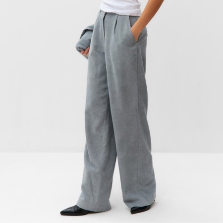 Women's pants Mist Velvet, p. L gray-2