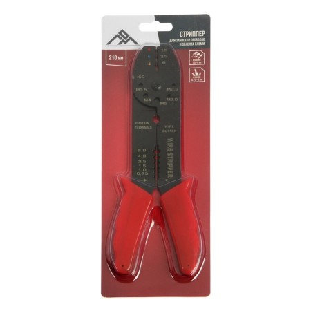 Stripper scrap, 210 mm, for cleaning wires 0.75-6 mm and squeezing terminals 1.5-6 mm-5