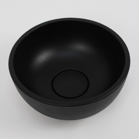 Haller shell Uperwood Belfast is round, concrete, black color-4