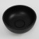 Haller shell Uperwood Belfast is round, concrete, black color