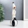 Polystone souvenir "Clown in a cap on a ball" Black and white with gold 18x5x7.5 cm