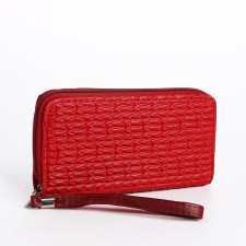 Women's wallet with lightning, red color