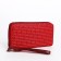 Women's wallet with lightning, red color