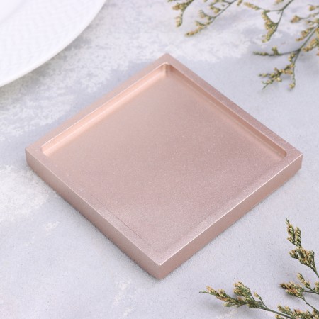 Square Square from gypsum, 10x1.5cm, champagne-1