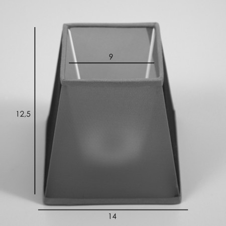 Luke for chandelier "Square" E27/E14 gray 13x13x13cm-6