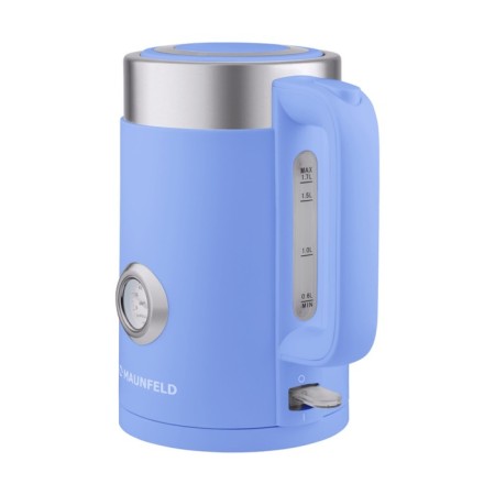 Electric kettle Maunfeld MFK-631DB, plastic, Metal flask, 1.7 l, 2200 watts, blue-1