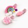 Hair clips for children "Dream as a unicorn", 3 pcs, 7.5 x 10 cm