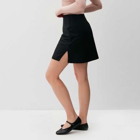 Women's skirt Minaku: Casual Collection Black Color, Rr. 48-2