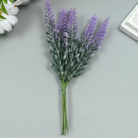 Artificial plant for the creativity of "lavender" 1 bouquet = 6 branches lilac 14 cm-2