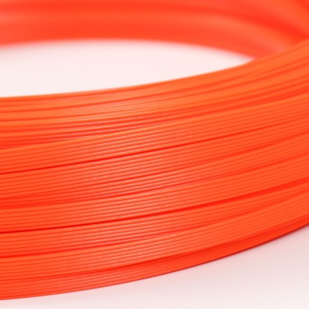 Artificial rattan 6 mm 100 m wave (orange)-2