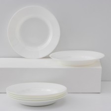 A set of soup plates Luminarc Evedeay, D = 22 cm, glass ceramics, 6 pcs, white color