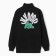 Male sweatshirt is laid down, black color, size 48 (l)