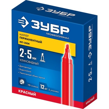 Building bison MP-300K 06323-3, permanent, wedge-shaped, 2-5 mm, red-2