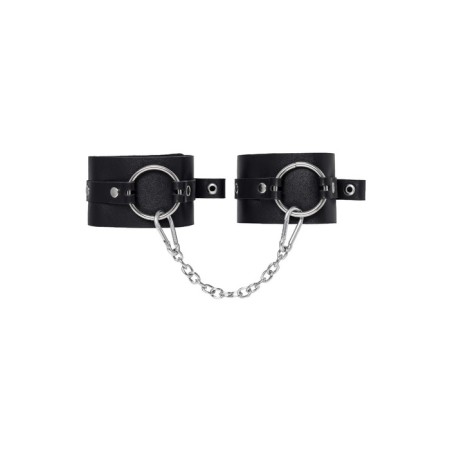 OCHES Pecado BDSM, from thick leather with eyelets, genuine leather, black-1