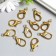 The basis for the armor carbine metal gold set is 10pcs 1.5x3 cm