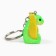 New Year's keychain for keys, voluminous "New Year: Snake with a hill" 3.2 x 8.5 cm